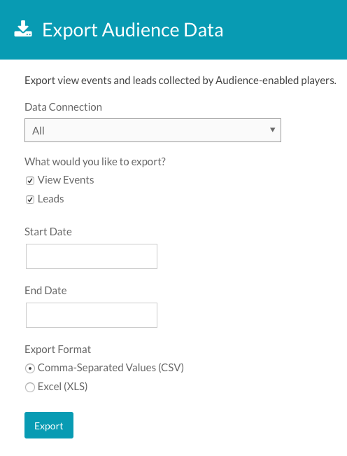 export lead data