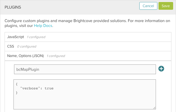 configure plugin